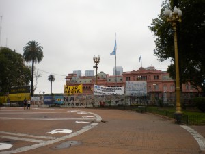 Casa Rosada - the PINK HOUSE where the President lives!